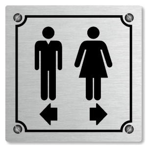 WC rozdělovník, 148x148mm, stříbrná, Kansas